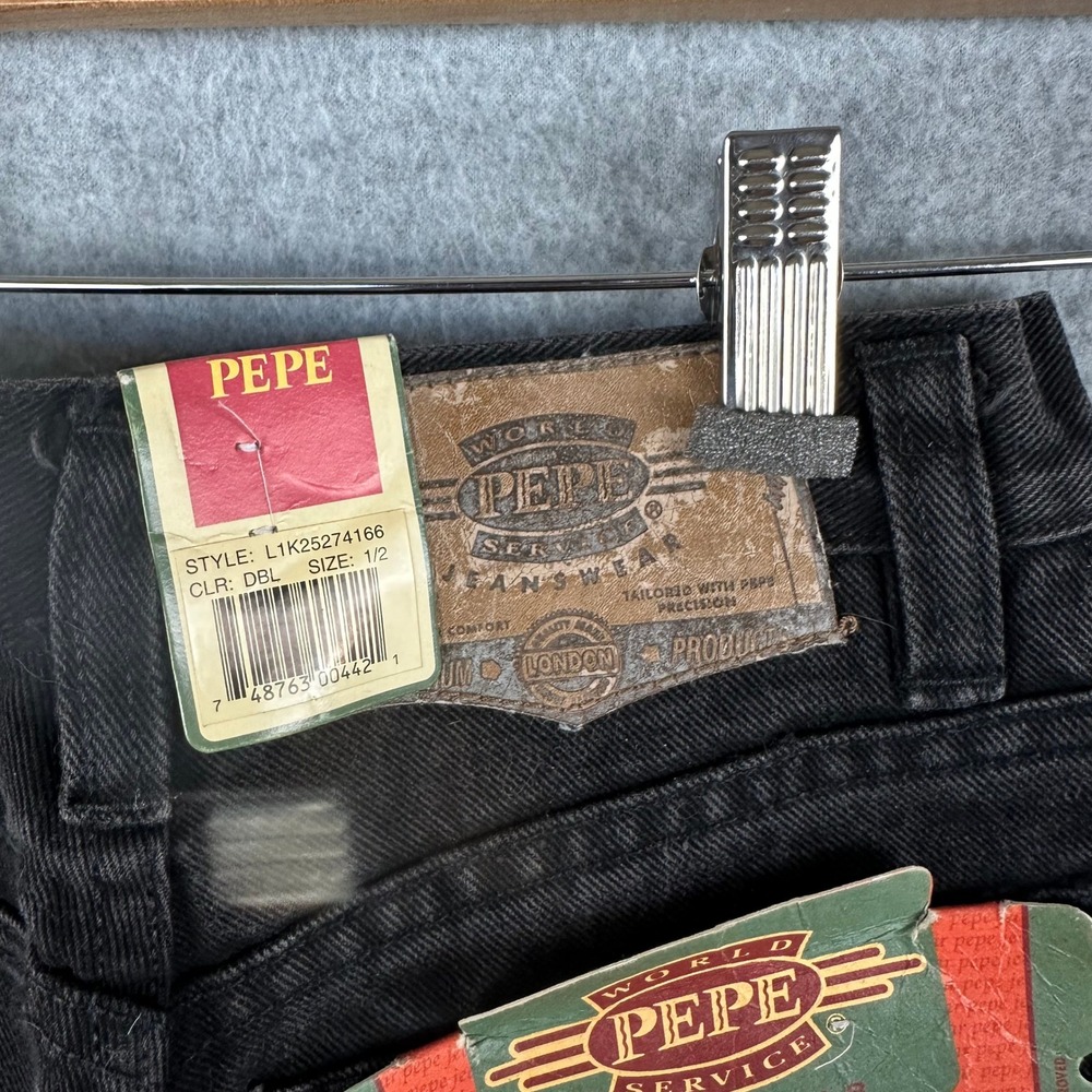 NWT Pepe Jeans Betty Style Vtg Black Denim Jeans Womens Size‎ 00